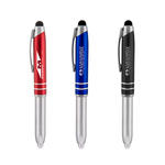 madison 3 in 1 metal ballpoint stylus pen