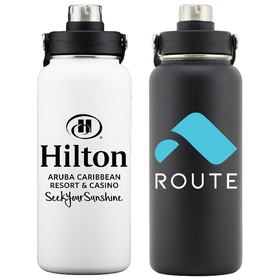 atlantis 34oz stainless steel double walled vacuum insulated bottle