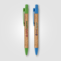 Bali Cork Pen with Wheat Plastic Trim