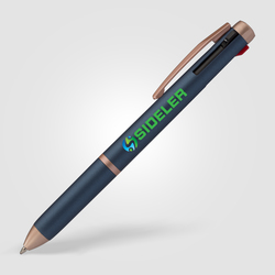 Stylo Trio Or Rose multi-encre