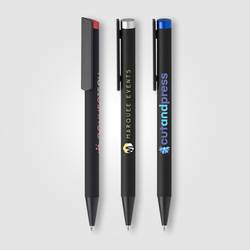 Stylo bille Volos en aluminium recyclé, finition miroir couleur