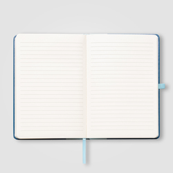 Set di penne per diario con motivo a onde in materiale riciclato Grete - A5