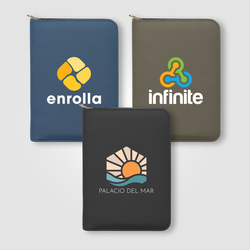 Aurelia Recycled Gold Zip Portfolio - A5