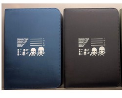 Portadocumenti in materiale riciclato con zip dorata Aurelia - A5