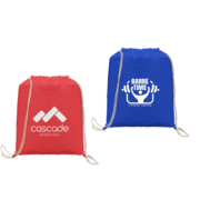 Java - 5 oz. Cotton Drawstring Backpack