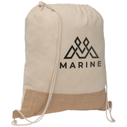 Rio™ 140 gsm  Recycled Cotton and Jute Drawstring Bag