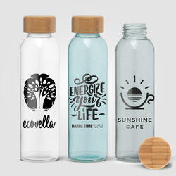 Alpine - 500 ml Glass Bottle with Bamboo Lid