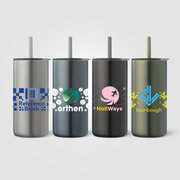 Borealis Recycled Stainless Steel Straw Tumbler - 475 ml