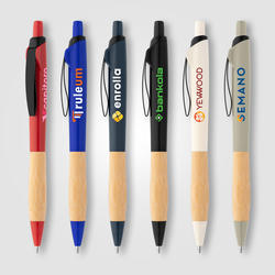 Crest Recycled Plastic Curvy Pen - ColorJet