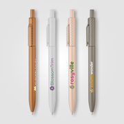 Vale Recycled Plastic Diamond Textured Metallic Pen -ColorJet