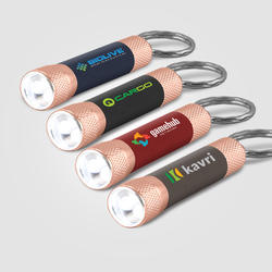 Chroma Softy Rose Gold Classic - LED Flashlight with Keyring - ColorJet