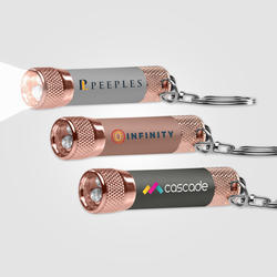 Chroma Softy Rose Gold Metallic - LED Flashlight with Keyring - ColorJet