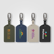 Malmö Recycled Plastic Metal Carabiner Luggage Tag - ColorJet