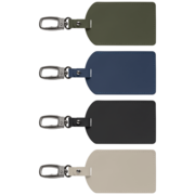 Malmö Recycled Plastic Metal Carabiner Luggage Tag - ColorJet