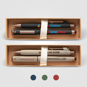 York Recycled Plastic Bronze Trim Pen Gift Set