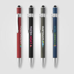 Wave  Aluminum Spinner Stylus Pen - ColorJet