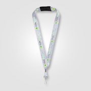 Zevi rPET Bulldog Clip Breakaway Lanyard - 36" x 1"