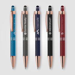 Phoenix Softy Rose Gold Classic Pen w/ Stylus - Laser