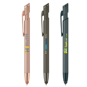 Pacific Softy Monochrome Metallic Pen w/ Stylus - ColorJet