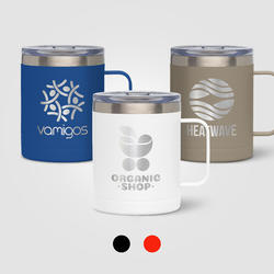 Glamping - 14 oz. Double-Wall Stainless Mug - Laser