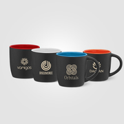 Zanzibar - 12 oz. Matte Black Ceramic Mug with ColorPop - Ceram-X