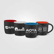 Zanzibar - 12 oz. Matte Black Ceramic Mug with ColorPop