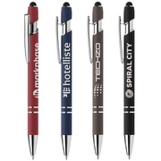 Ellipse Softy Recycled Aluminum Pen w/ Stylus + Anti-Fraud Ink - Laser