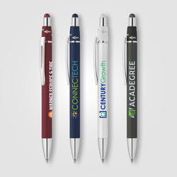 Orbit Spinner Chrome Metal Pen w/ Stylus - ColorJet