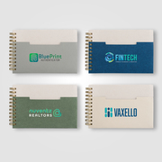 Lino FSC Paper Spiral Binding Horizontal Pocket Notebook - A6  -ColorJet