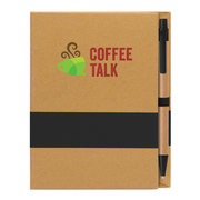 Kolbert - Recycled Cover Notepad plus Sticky Notes & Kraft Pen Set - ColorJet