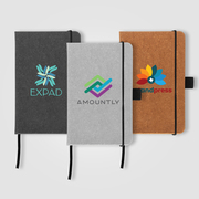 Carson 3.5" x 5.5" Recycled PU Leather Notebook - ColorJet