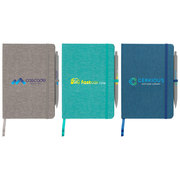 Melville 5.8" x 8.3" RPET Notebook & Zen Pen Gift Set	 - ColorJet
