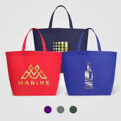 Julian - Non-Woven Shopping Tote Bag - Metallic imprint