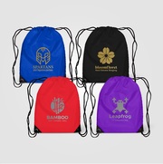 Broadway - Drawstring Backpack - 210D Polyester - Metallic imprint