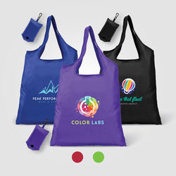 Santorini - Foldaway Shopping Tote Bag - 210D Polyester - ColorJet