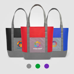 Glenwood - Non-Woven Tote Bag with 210D Pocket - ColorJet