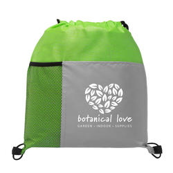 Metroplex - Non-Woven Drawstring Bag with 210D Pocket