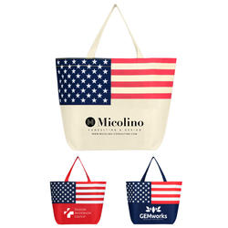 American Flag Non-Woven Tote Bag