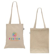 Harvest - Recycled 8 oz. Cotton & Mesh Tote Bag - ColorJet