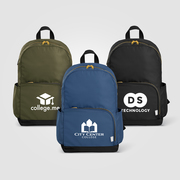 Kora rPET Dual Pocket Gold-Zip 15 Inch Laptop Backpack - 20L
