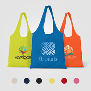 Santorini Recycled 5oz Cotton Shopping Tote Bag - 8L - Heat Transfer