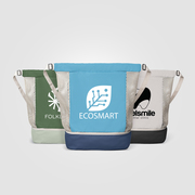 Neri Recycled 300D Polyester Mesh Bottom Drawstring Bag - 34L