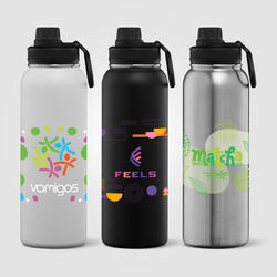 Alaska Ultra - 40 oz. Stainless Steel Double Wall Water Bottle​ - ColorJet