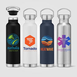 Apollo - 22 oz. Double Wall Stainless Steel Water Bottle with Lid - ColorJet