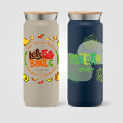 Nordic Plus - 18 oz. Double Wall Copper-Lined Stainless Steel Tumbler with Bamboo Lid - ColorJet