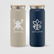 Nordic Plus - 18 oz. Double Wall Copper-Lined Stainless Steel Tumbler with Bamboo Lid - Laser