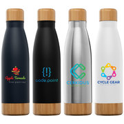 Ibiza Bamboo - 22 oz. Double-Wall Stainless Bottle - ColorJet