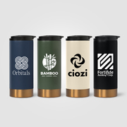 Astrid Stainless Steel Copper Accent Double Wall Tumbler - 13 oz.