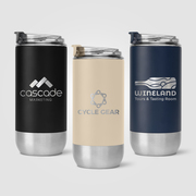 Glacier - 16 oz. Double-Wall Recycled Stainless Steel Tumbler - Laser