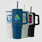 Polar - 40 oz. Stainless Steel Tumbler with Plastic Liner and Straw - ColorJet